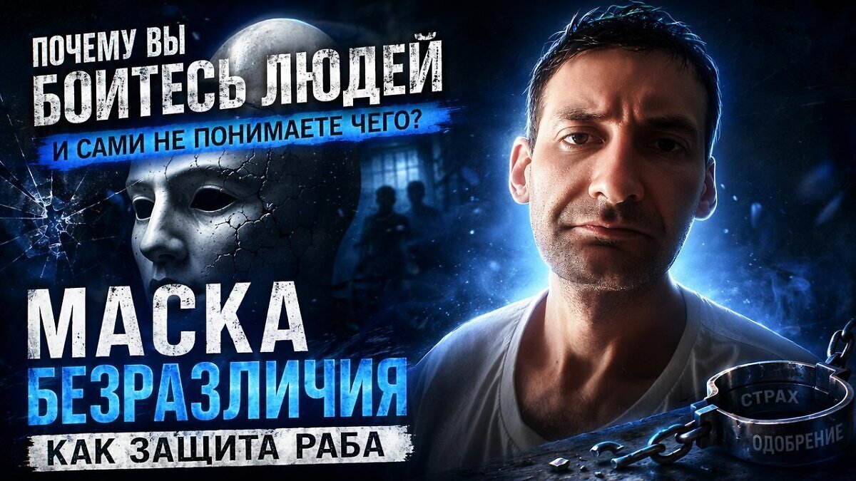 Превью: Почему вы боитесь людей и&nbsp;сами не понимаете почему? Маска безразличия как защита раба