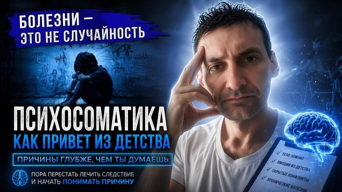 Превью: Болезни — это не случайность. Психосоматика как привет из детства